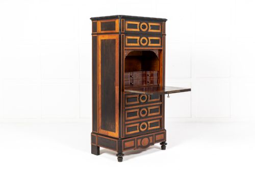 19TH CENTURY FRENCH EBONY AND KINGWOOD SECRTAIRE - ADDITIONAL PHOTO 6