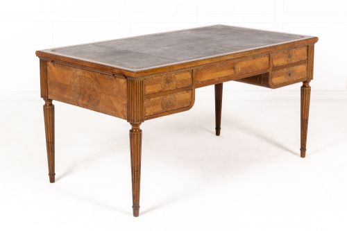 1930s french walnut bureau plat - CATEGORY: ANTIQUE DESKS - DATED 1930