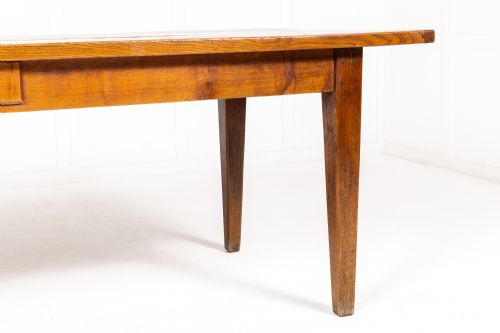 EARLY 19TH CENTURY FRENCH ELM FARMHOUSE TABLE - ADDITIONAL PHOTO 1