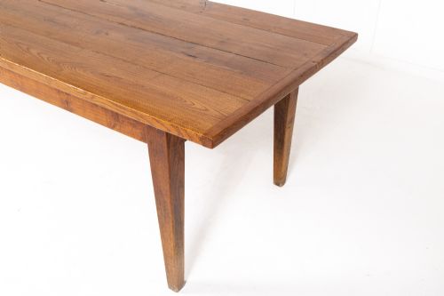 EARLY 19TH CENTURY FRENCH ELM FARMHOUSE TABLE - ADDITIONAL PHOTO 2