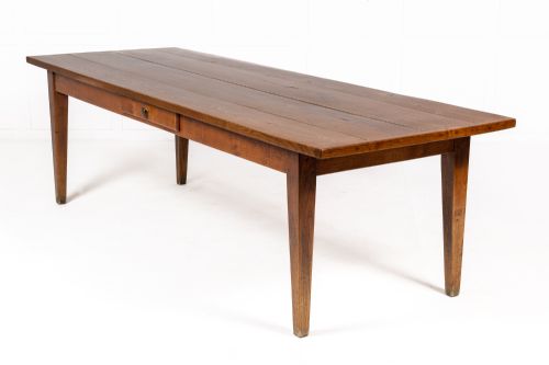 EARLY 19TH CENTURY FRENCH ELM FARMHOUSE TABLE - ADDITIONAL PHOTO 4