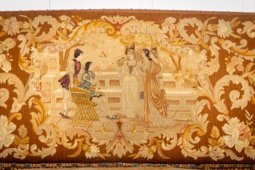 19TH CENTURY FRENCH WALNUT TAPESTRY SOFA - ADDITIONAL PHOTO 4