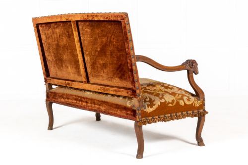 19TH CENTURY FRENCH WALNUT TAPESTRY SOFA - ADDITIONAL PHOTO 9