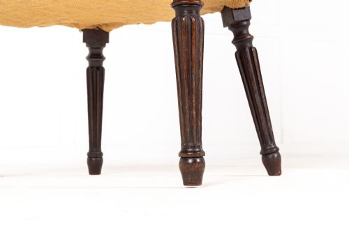 GEORGE III 'HEPPLEWHITE' MAHOGANY OPEN ARMCHAIR - ADDITIONAL PHOTO 4