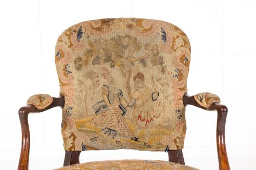 GEORGE III 'HEPPLEWHITE' MAHOGANY OPEN ARMCHAIR - ADDITIONAL PHOTO 6