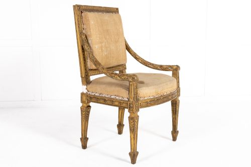 PAIR OF LOUIS XVI ARMCHAIRS - ADDITIONAL PHOTO 12
