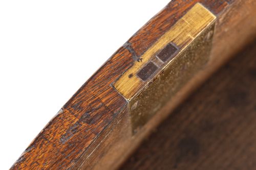 LATE GEORGE IVEARLY WILLIAM IV OAK DRUM TABLE BY GILLOWS - ADDITIONAL PHOTO 6