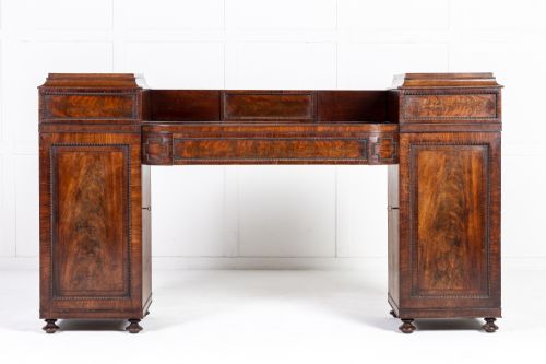 late george ivearly william iv mahogany pedestal sideboard - CATEGORY: ANTIQUE SIDEBOARDS - DATED GEORGIAN