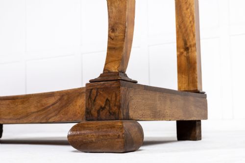19TH CENTURY FRENCH CHARLES X PERIOD WALNUT CONSOLE TABLE - ADDITIONAL PHOTO 3