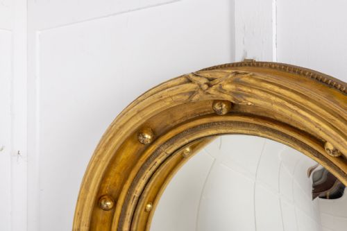 19TH CENTURY REGENCY CONVEX MIRROR - ADDITIONAL PHOTO 2