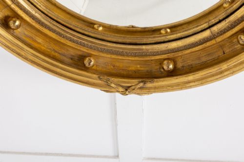 19TH CENTURY REGENCY CONVEX MIRROR - ADDITIONAL PHOTO 5