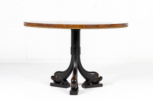 EARLY 19TH CENTURY ITALIAN WALNUT CENTRE TABLE - ADDITIONAL PHOTO 3