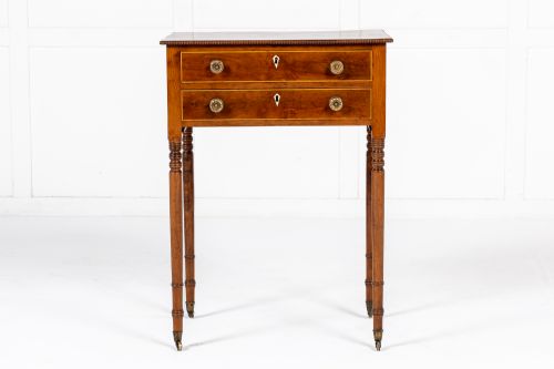 19th century english yew side table - CATEGORY: ANTIQUE TABLES - DATED 19TH CENTURY