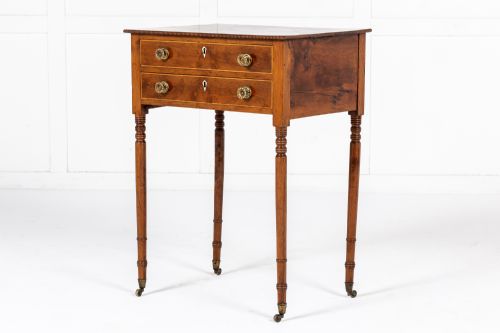19TH CENTURY ENGLISH YEW SIDE TABLE - ADDITIONAL PHOTO 2
