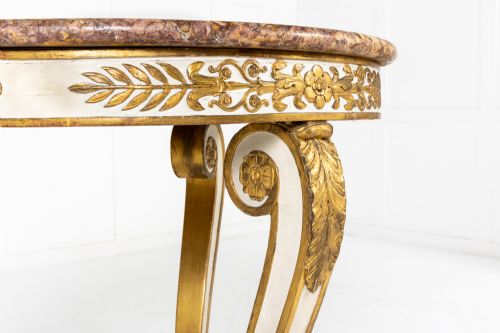 EARLY 19TH CENTURY FRENCH PAINTED AND GILT GURIDON - ADDITIONAL PHOTO 3