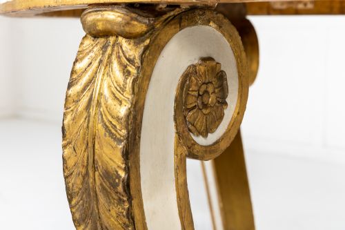 EARLY 19TH CENTURY FRENCH PAINTED AND GILT GURIDON - ADDITIONAL PHOTO 5