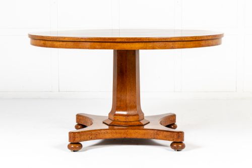 19TH CENTURY BURR ELM CENTRE TABLE - ADDITIONAL PHOTO 1