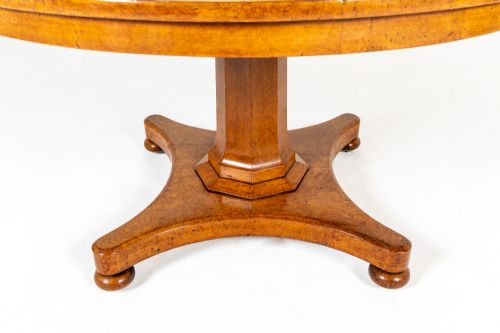 19TH CENTURY BURR ELM CENTRE TABLE - ADDITIONAL PHOTO 4