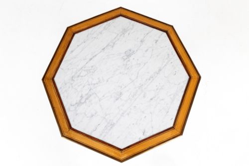 LATE 18THEARLY 19TH CENTURY OCTAGONAL GURIDON WITH MARBLE TOP - ADDITIONAL PHOTO 1