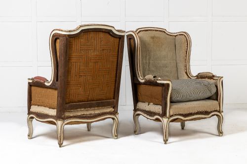 LARGE PAIR OF 19TH CENTURY BERGREWING ARMCHAIRS - ADDITIONAL PHOTO 2