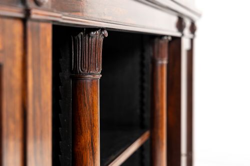 EARLY 19TH CENTURY ENGLISH ROSEWOOD BOOKCASESIDE CABINET - ADDITIONAL PHOTO 3