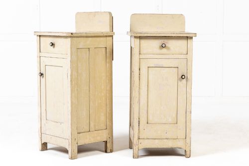 pair of 19th century painted pot cabinets - CATEGORY: ANTIQUE CUPBOARDS - DATED 19TH CENTURY