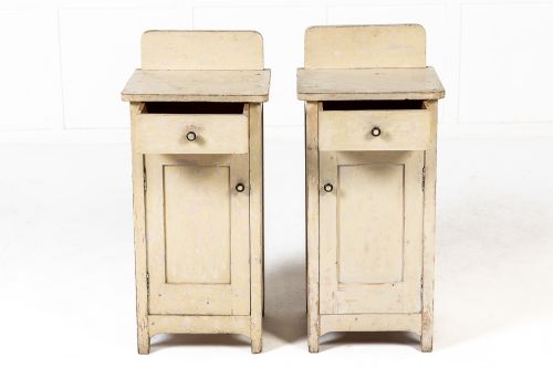 PAIR OF 19TH CENTURY PAINTED POT CABINETS - ADDITIONAL PHOTO 1