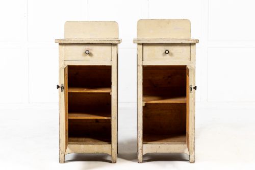 PAIR OF 19TH CENTURY PAINTED POT CABINETS - ADDITIONAL PHOTO 2
