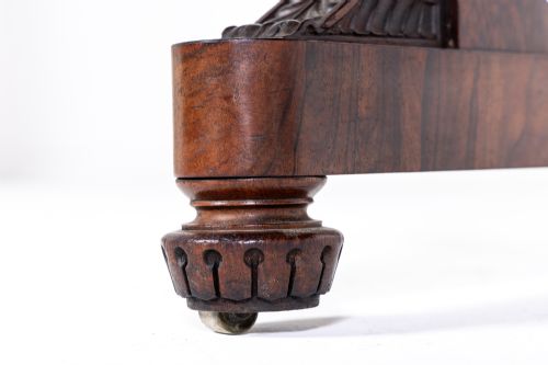 19TH CENTURY ENGLISH REGENCY ROSEWOOD LIBRARY TABLE - ADDITIONAL PHOTO 2