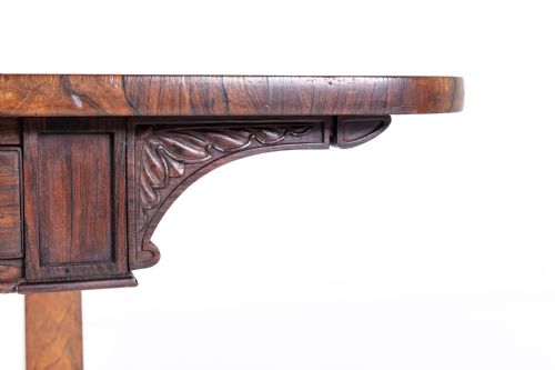 19TH CENTURY ENGLISH REGENCY ROSEWOOD LIBRARY TABLE - ADDITIONAL PHOTO 3