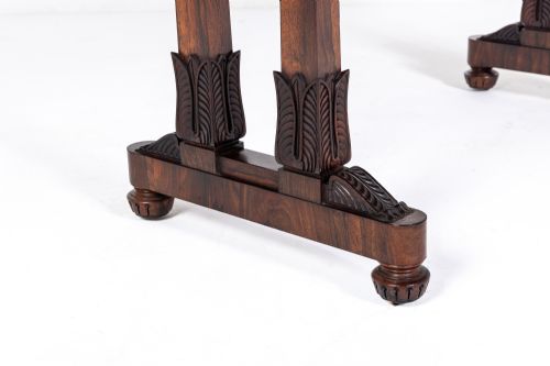 19TH CENTURY ENGLISH REGENCY ROSEWOOD LIBRARY TABLE - ADDITIONAL PHOTO 6