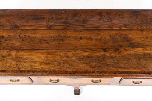 18TH CENTURY GEORGE III ENGLISH OAK DRESSER BASE - ADDITIONAL PHOTO 4