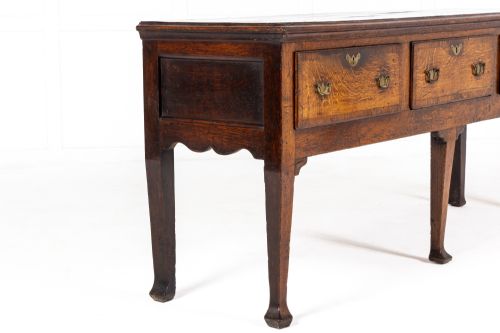 18TH CENTURY GEORGE III ENGLISH OAK DRESSER BASE - ADDITIONAL PHOTO 6