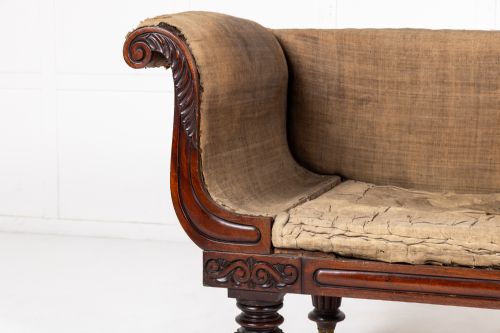 LATE REGENCY PERIOD GEORGE IV MAHOGANY SOFA - ADDITIONAL PHOTO 2