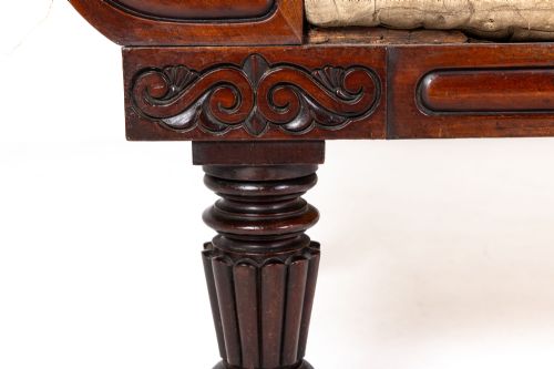 LATE REGENCY PERIOD GEORGE IV MAHOGANY SOFA - ADDITIONAL PHOTO 3
