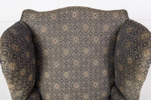 18TH CENTURY GEORGE III MAHOGANY WING CHAIR - ADDITIONAL PHOTO 3