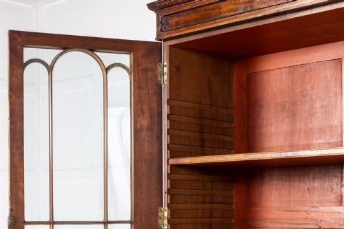 LATE REGENCY PERIOD MAHOGANY SECRETAIRE BOOKCASE CIRCA 182530 - ADDITIONAL PHOTO 5