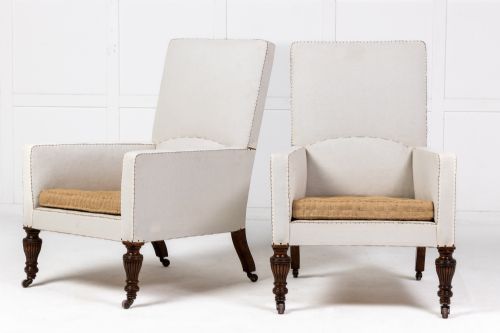 PAIR OF LATE 19TH CENTURY ARMCHAIRS - ADDITIONAL PHOTO 1