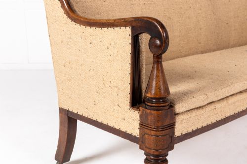 19TH CENTURY ENGLISH REGENCY MAHOGANY SOFA - ADDITIONAL PHOTO 2