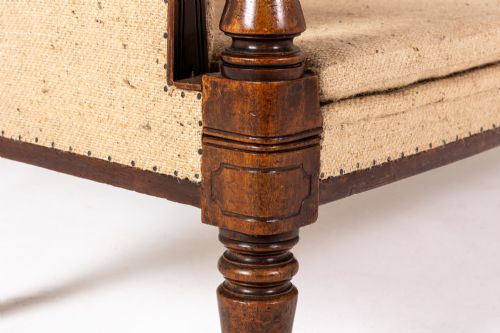 19TH CENTURY ENGLISH REGENCY MAHOGANY SOFA - ADDITIONAL PHOTO 3