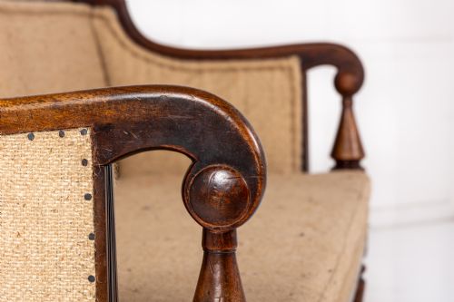 19TH CENTURY ENGLISH REGENCY MAHOGANY SOFA - ADDITIONAL PHOTO 5