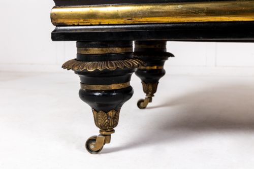 19TH CENTURY REGENCY EBONISED CHAISE LONGUE - ADDITIONAL PHOTO 3