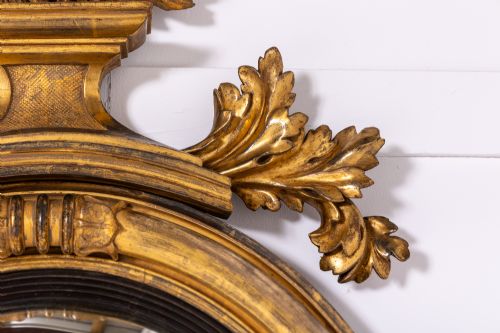 19TH CENTURY REGENCY CONVEX MIRROR - ADDITIONAL PHOTO 3