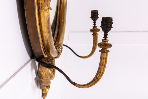 19TH CENTURY REGENCY CONVEX MIRROR - ADDITIONAL PHOTO 5