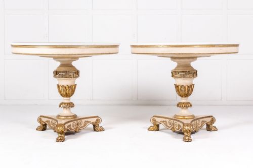 LARGE PAIR OF 19TH CENTURY FRENCH EMPIRE PERIOD CENTRE TABLES - ADDITIONAL PHOTO 5