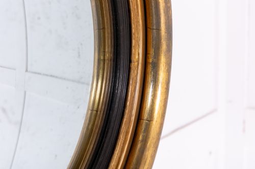 19TH CENTURY REGENCY GILT CONVEX MIRROR - ADDITIONAL PHOTO 4