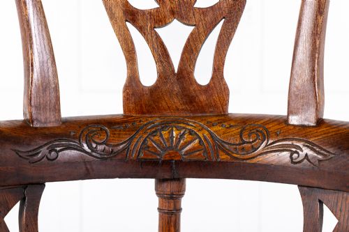 LATE 18TH CENTURY ENGLISH OAK CORNER CHAIR - ADDITIONAL PHOTO 2