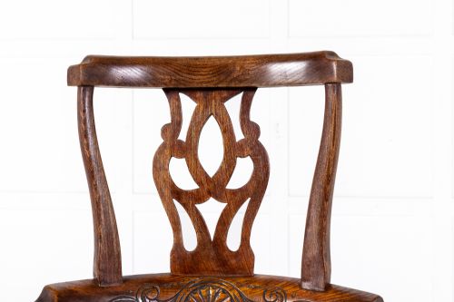 LATE 18TH CENTURY ENGLISH OAK CORNER CHAIR - ADDITIONAL PHOTO 3