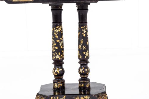 19TH CENTURY CHINESE EXPORT LACQUER GAMES TABLE - ADDITIONAL PHOTO 2