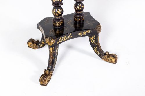 19TH CENTURY CHINESE EXPORT LACQUER GAMES TABLE - ADDITIONAL PHOTO 6